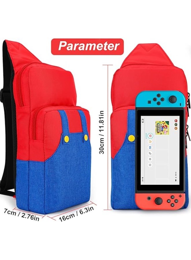 jaexest حقيبة سفر لطيفة واقية لـ Nintendo Switch / Switch Lite / Switch OLED، حقيبة تخزين محمولة مع حاملات ألعاب، غطاء مبطن مقاوم للصدمات للجهاز والإكسسوارات - Image 4